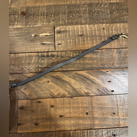 Coach Signature Canvas Wristlet With Leather Trim - Picture 7 of 7